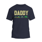 a navy t - shirt with the words daddy on it
