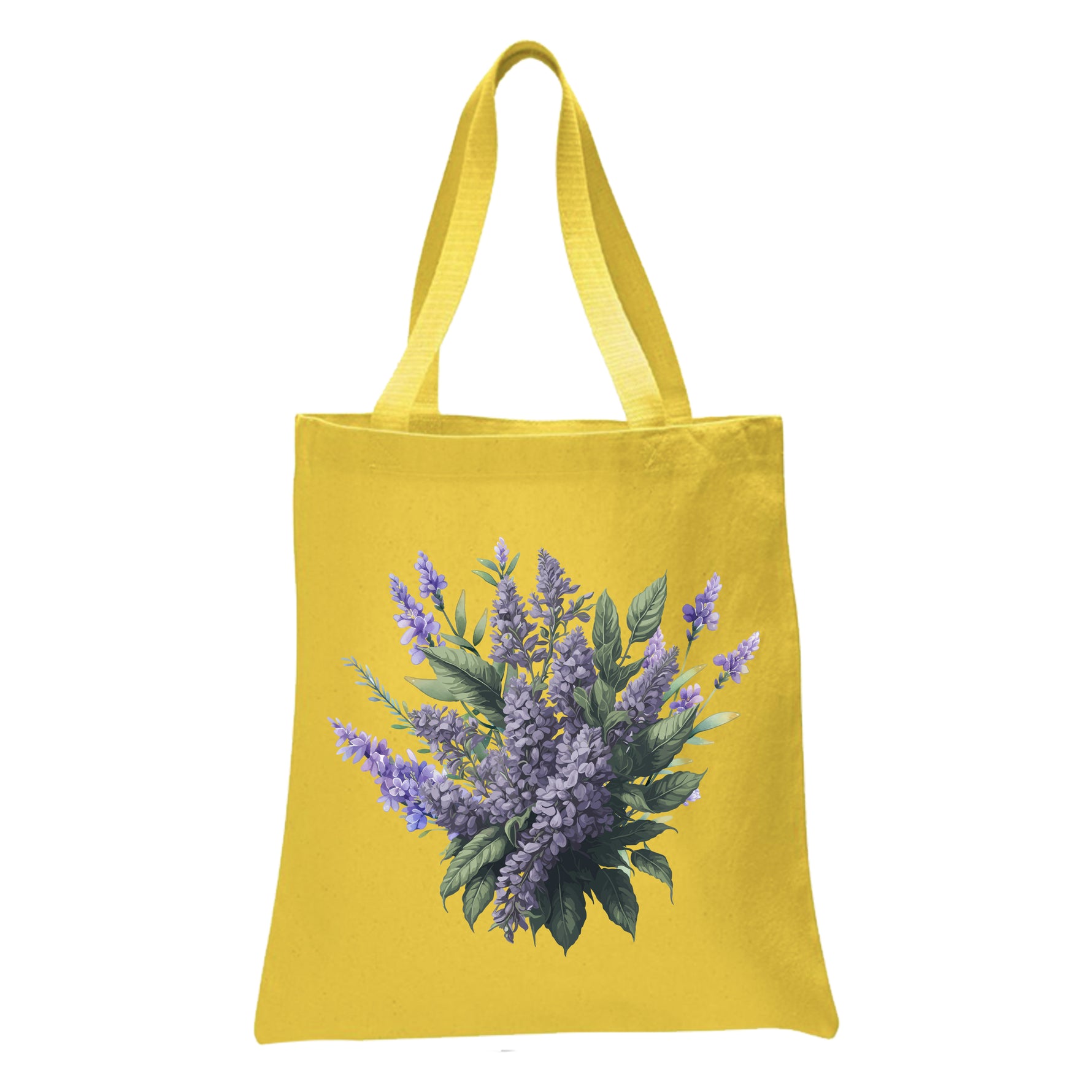 Lavender Floral Tote Bag, Women Tote Bag