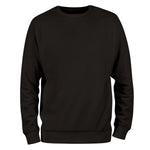 a black sweatshirt with a white background