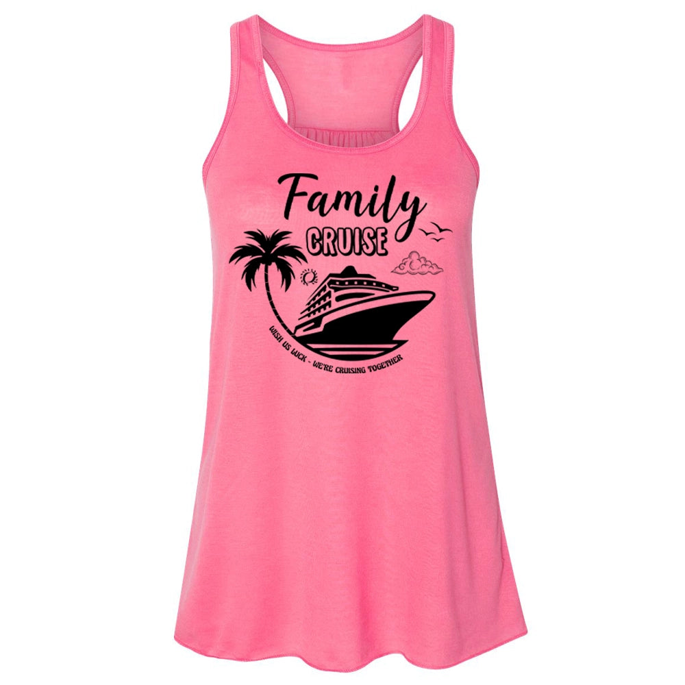 Family Cruise Women's Flowy Tank Top, We're Cruising Together Women Flowy Tank Top