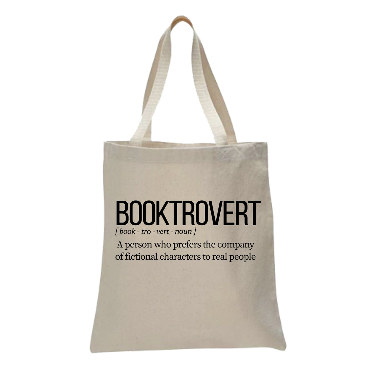 Booktrovert Definition Tote Bag, Women Tote Bag