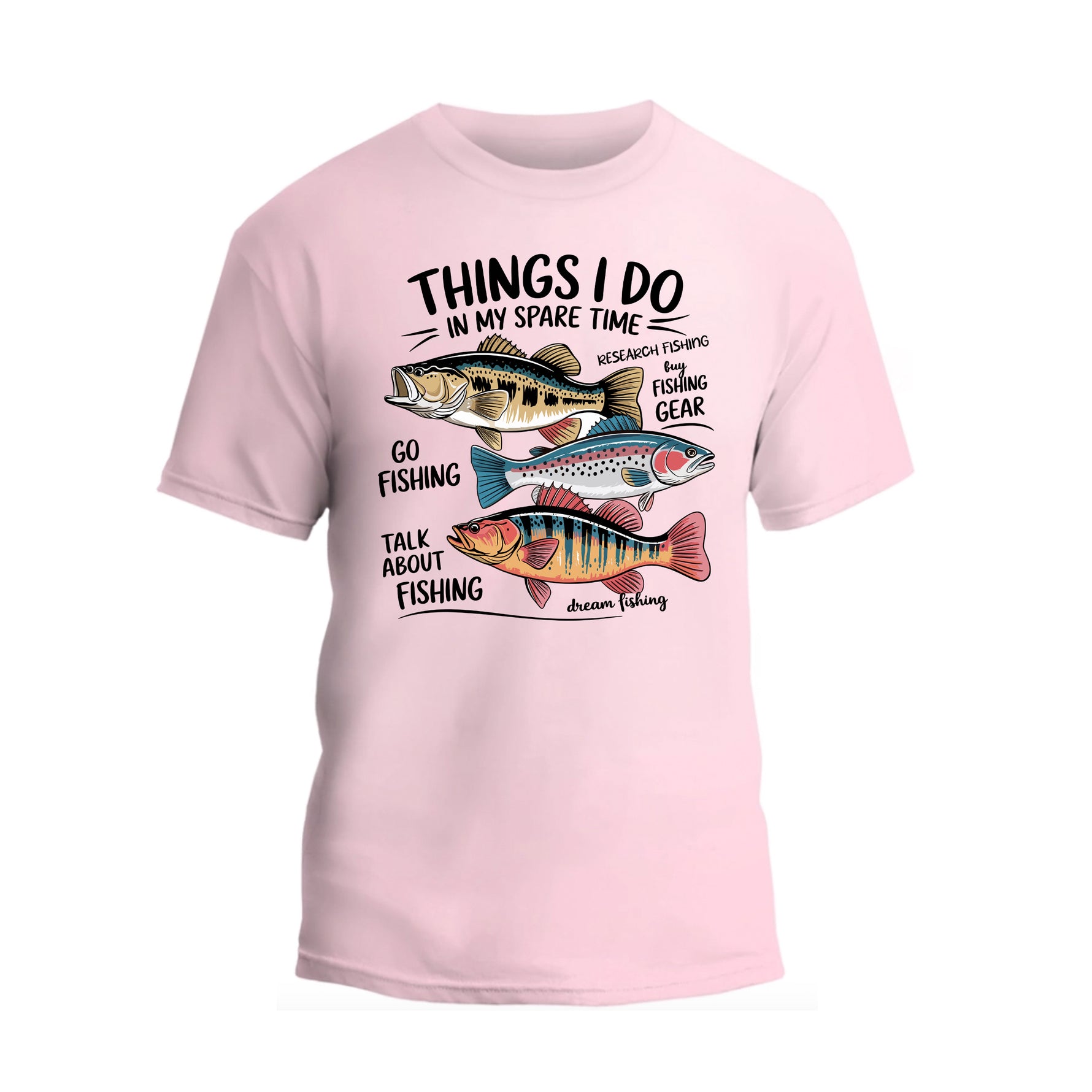 Things I Do In My Spare Time Fishing T-Shirt, Funny Fishing Shirt, Father's Day Gift Tee