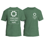 a green t - shirt with a picture of a camera