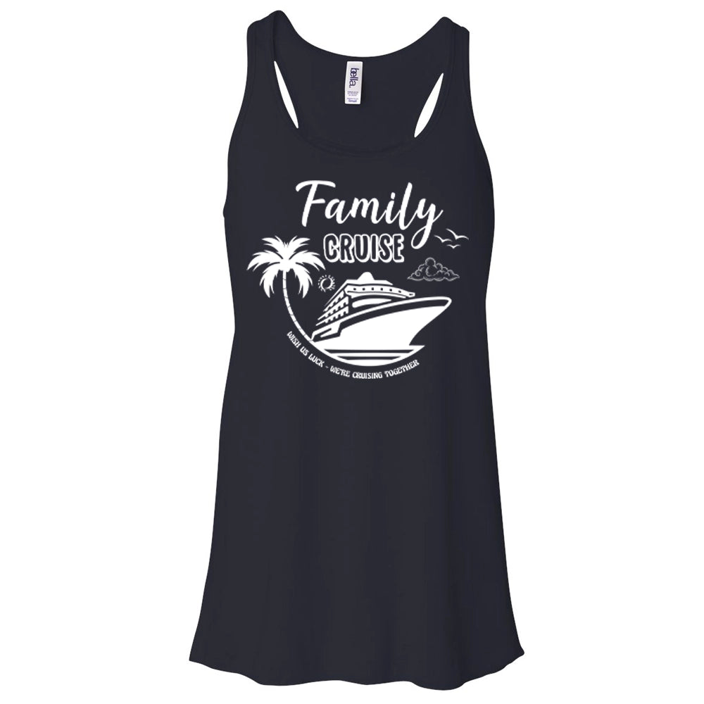 Family Cruise Women's Flowy Tank Top, We're Cruising Together Women Flowy Tank Top
