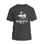 a t - shirt with a sailing the tea logo on it