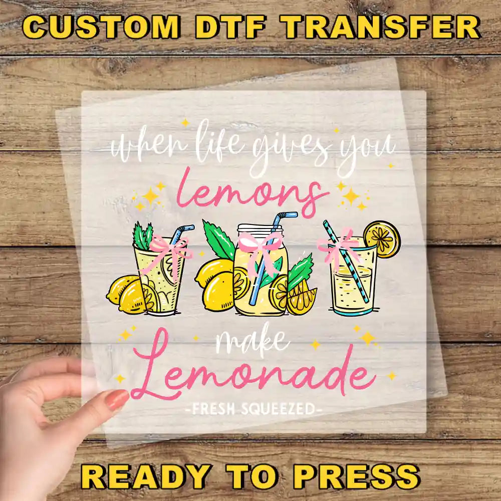 a hand holding a piece of paper with the words, custom diy transferer