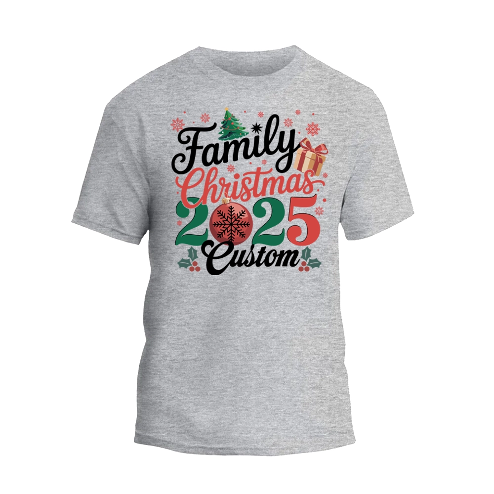 Personalized Family Christmas 2025 Shirts, Christmas Family Matching T-Shirt
