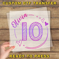 a hand holding a piece of paper with the words, custom diff transferer