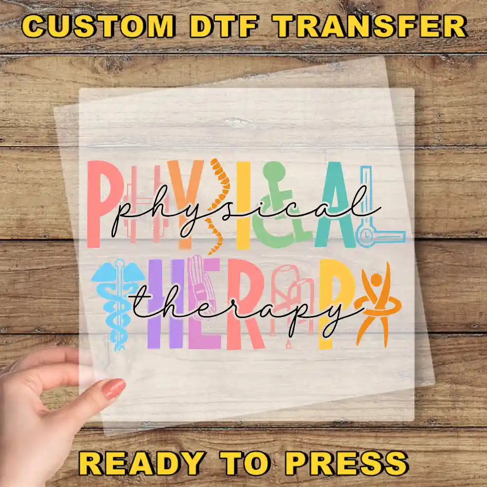a piece of paper with the words physical therapy ready to press