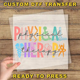 a piece of paper with the words physical therapy ready to press