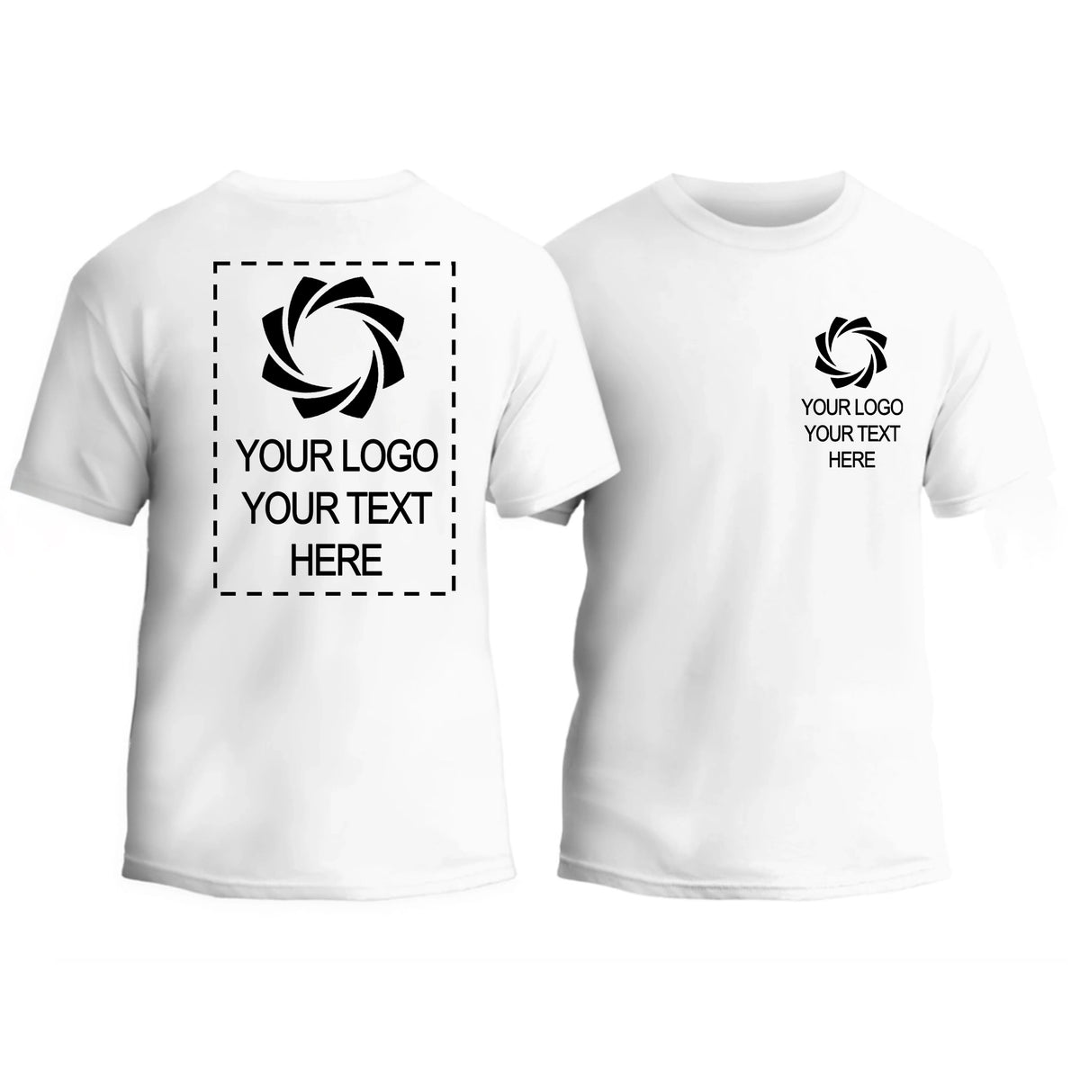 Custom Double Side T-Shirt, Design Your Own Personalized Tee, Custom Logo Shirt, Custom Text Shirt, 2 Side Printed T-Shirt