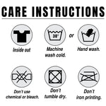 a poster with instructions on how to wash clothes