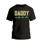 a black t - shirt with the words daddy on it