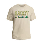 a t - shirt that says daddy with trucks on it