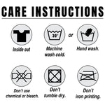 a poster with instructions on how to wash clothes