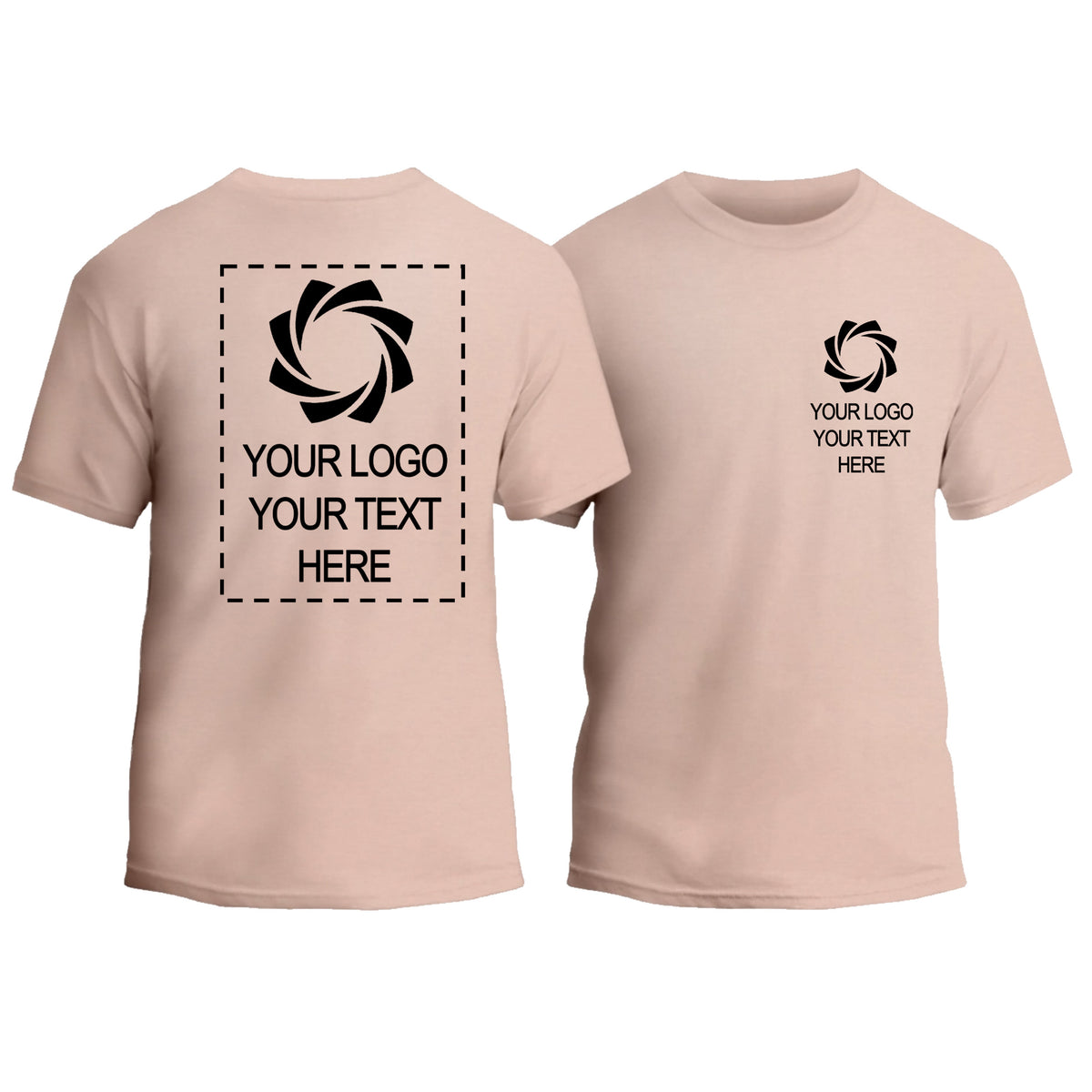 Custom Double Side T-Shirt, Design Your Own Personalized Tee, Custom Logo Shirt, Custom Text Shirt, 2 Side Printed T-Shirt