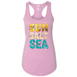 Sun Salt Sea Women's Ideal Racerback Tank Top, Summer Vibe Tank Top, Women Tank Top