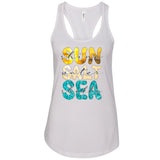 Sun Salt Sea Women's Ideal Racerback Tank Top, Summer Vibe Tank Top, Women Tank Top