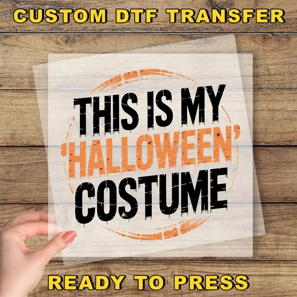 a hand holding a piece of paper that says, this is my halloween costume ready