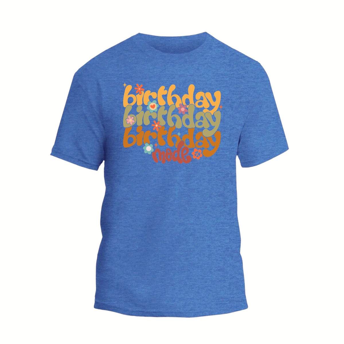 Floral Birthday Mode On Shirt, Cute Birthday Girl T-Shirt