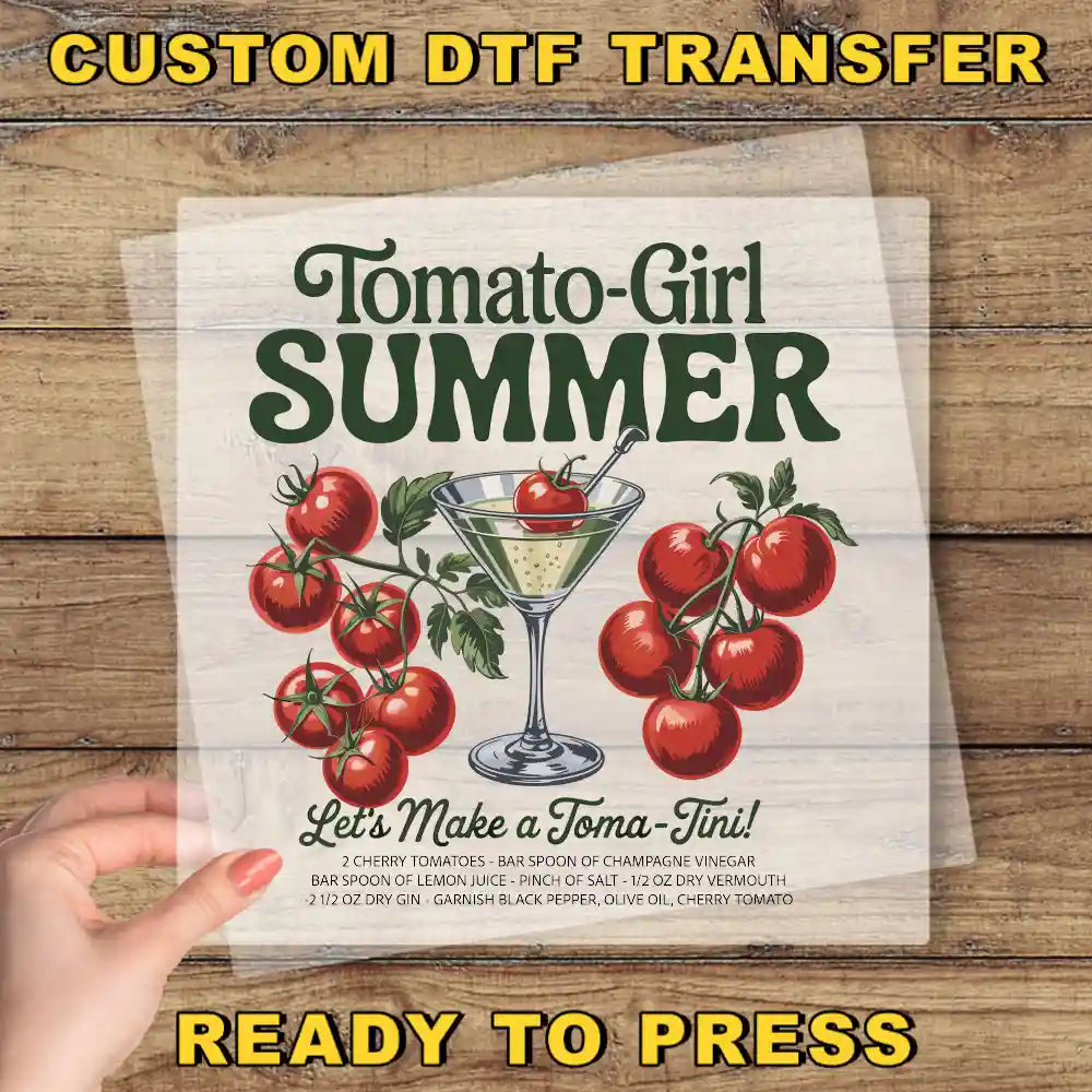 a person holding up a sign with tomatoes on it