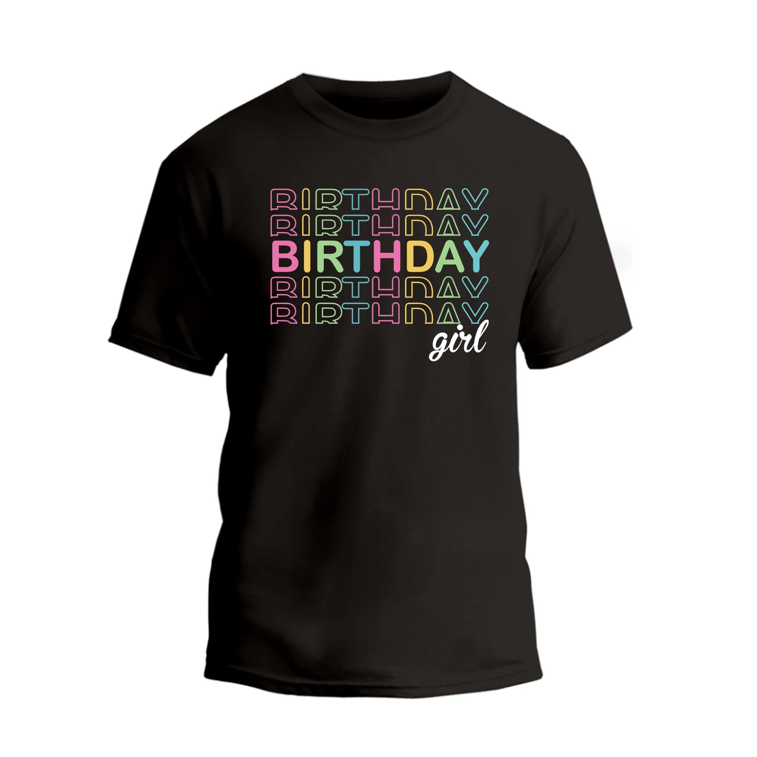 Birthday Girl Shirt, Watercolor Birthday Girl Party T-Shirt