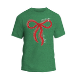 Coquette Bow Merry Christmas Shirt, Christmas Women T-shirt