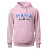 a pink hoodie with the words mama on it