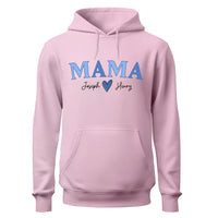 a pink hoodie with the words mama on it