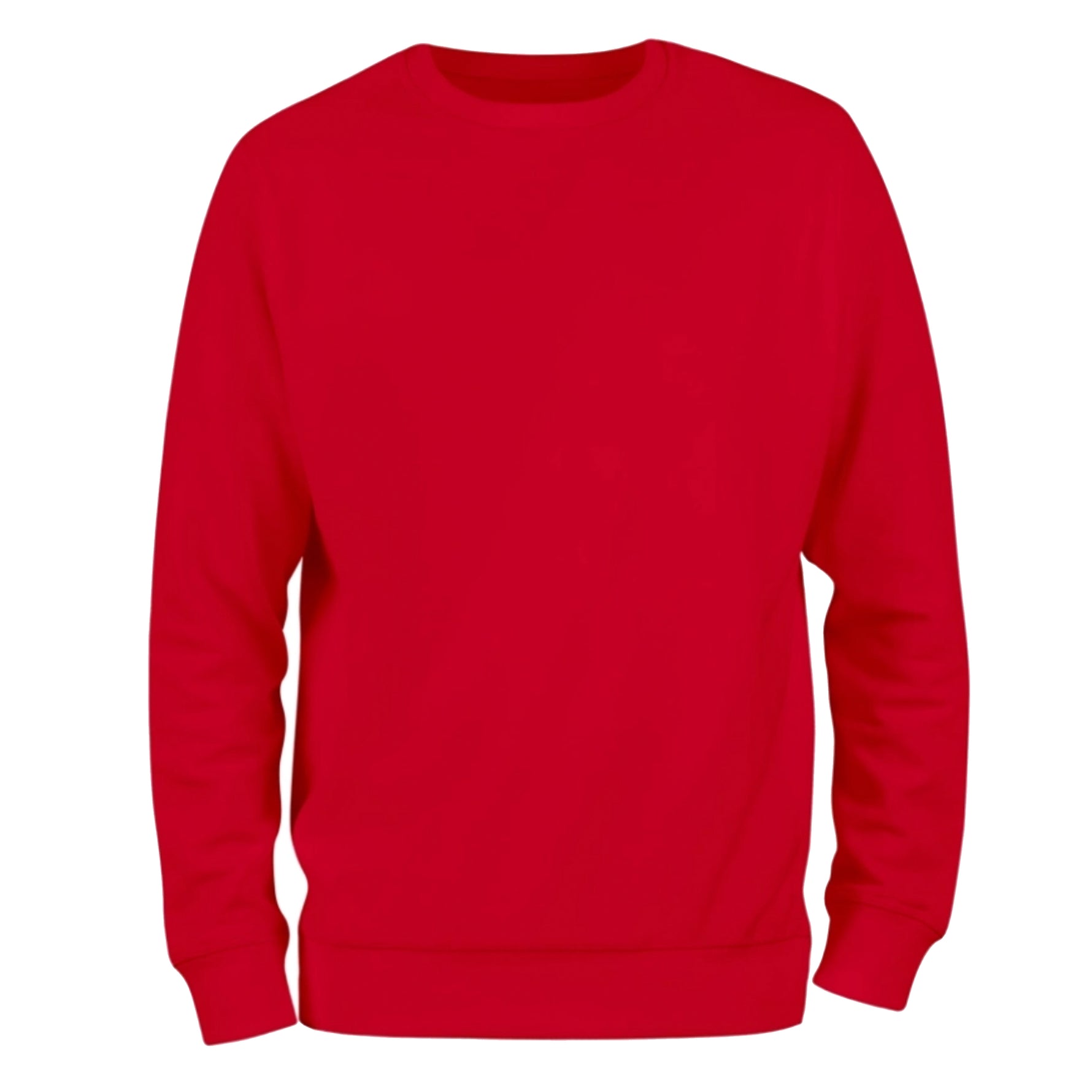 a red sweatshirt on a white background