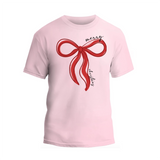 Coquette Bow Merry Christmas Shirt, Christmas Women T-shirt