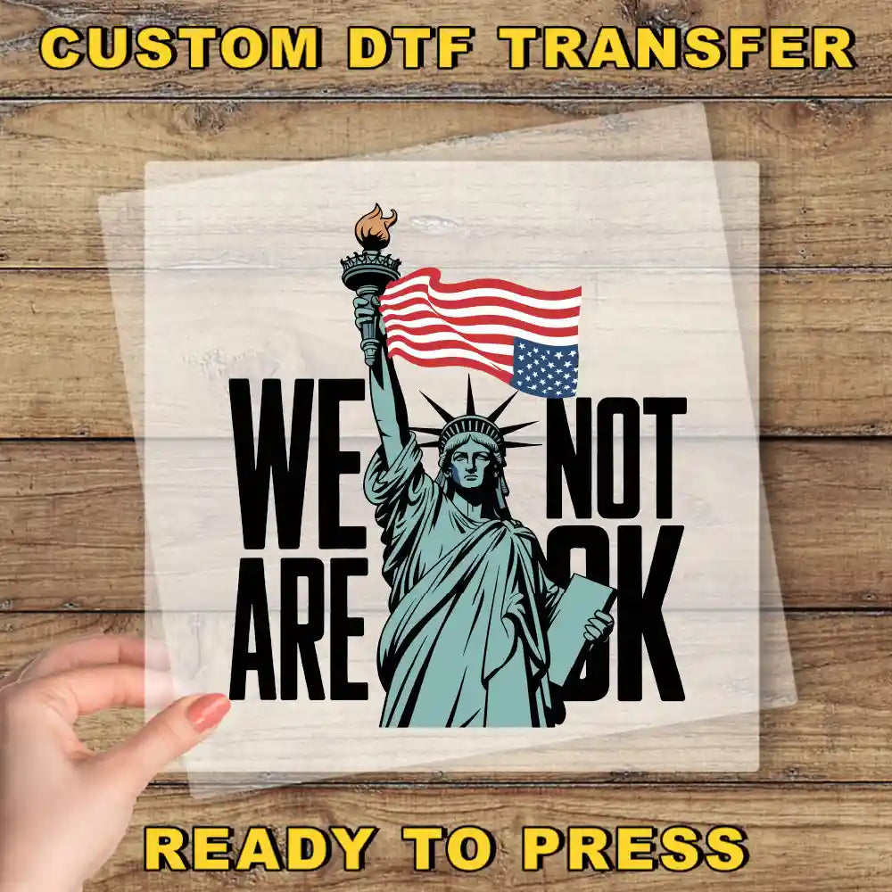 a picture of the statue of liberty with the words we not are ok ready to