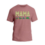 a pink t - shirt with the word mama printed on it