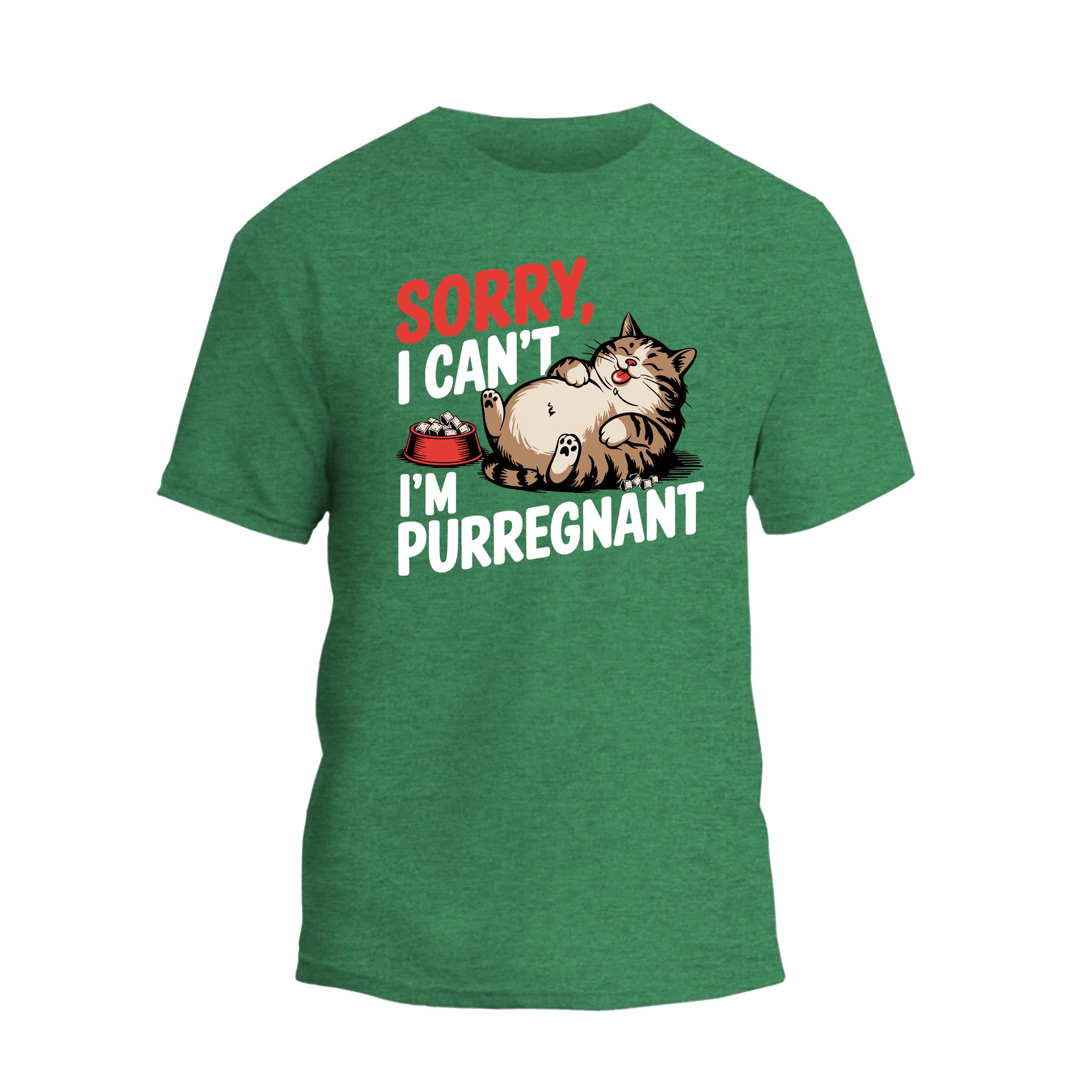 Sorry I Can't I'm Purregnant Shirt, Cat Mom Shirt, Funny Pregnant Mama T-shirt