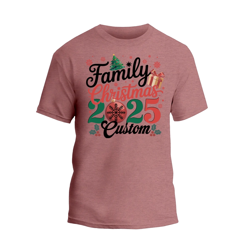 Personalized Family Christmas 2025 Shirts, Christmas Family Matching T-Shirt